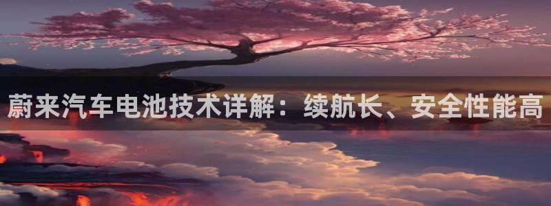 优发国际登录首页：蔚来汽车电池技术详解：续航长、安全性能高
